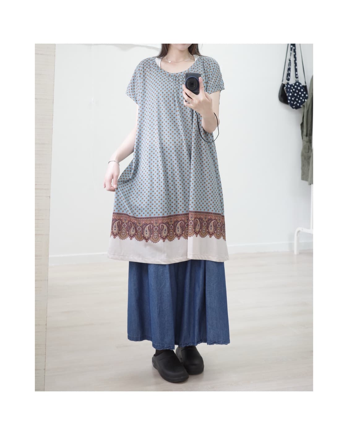 수나오쿠와하라 Sunao kuwahara mint dot one-piec 상품이미지2