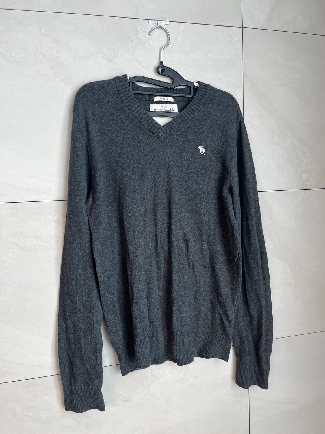 아베크롬비 화이트 순록 니트 [S] 상품이미지2