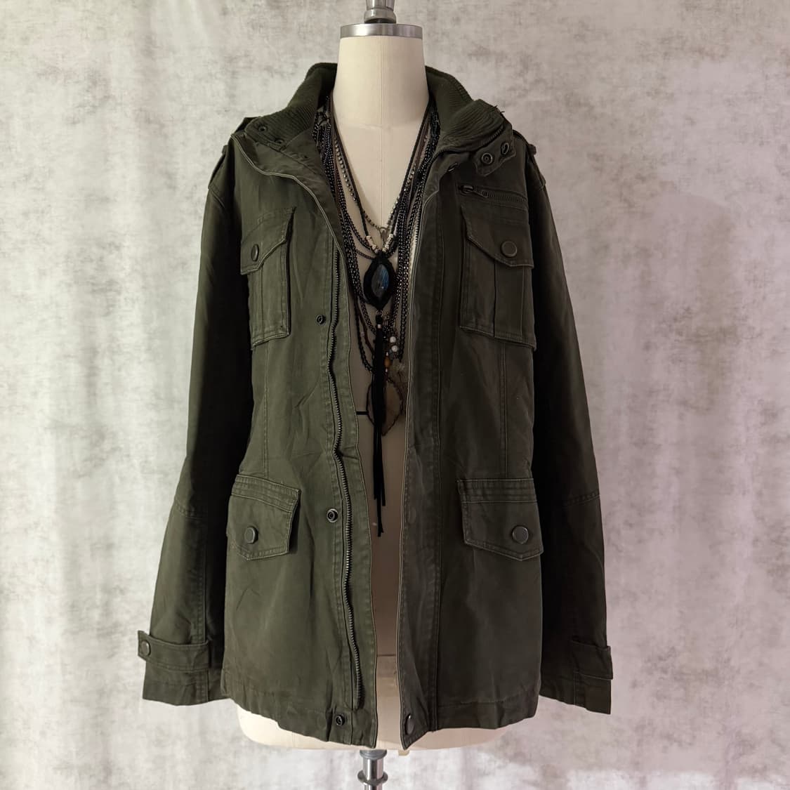 Vintage khaki jacket 상품이미지1