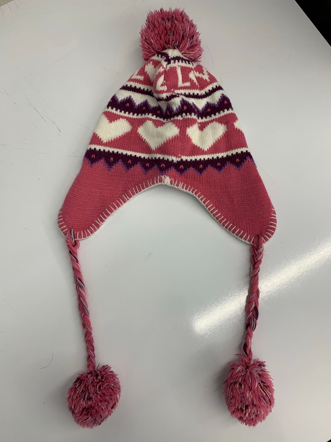 Y2k 핑크 폼폼이 비니 상품이미지4