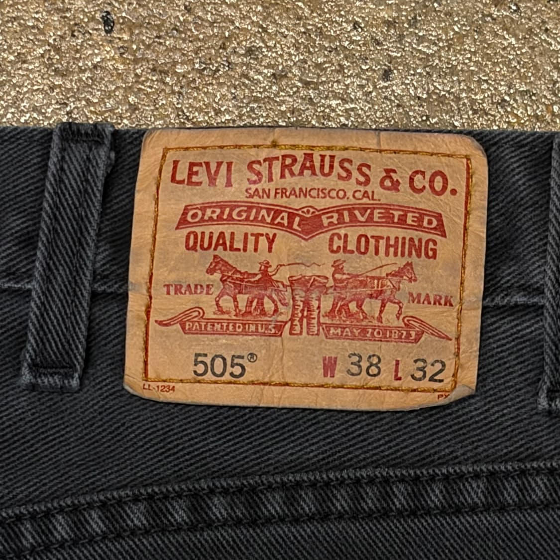 00s 미국 빈티지 리바이스 505 블랙진 청바지 상품이미지8