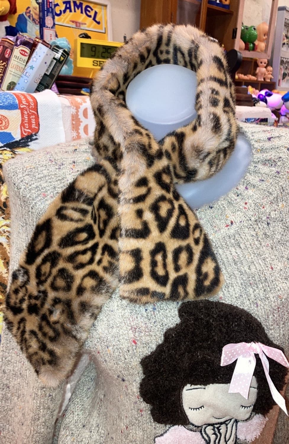 호피 퍼 머플러 상품이미지1