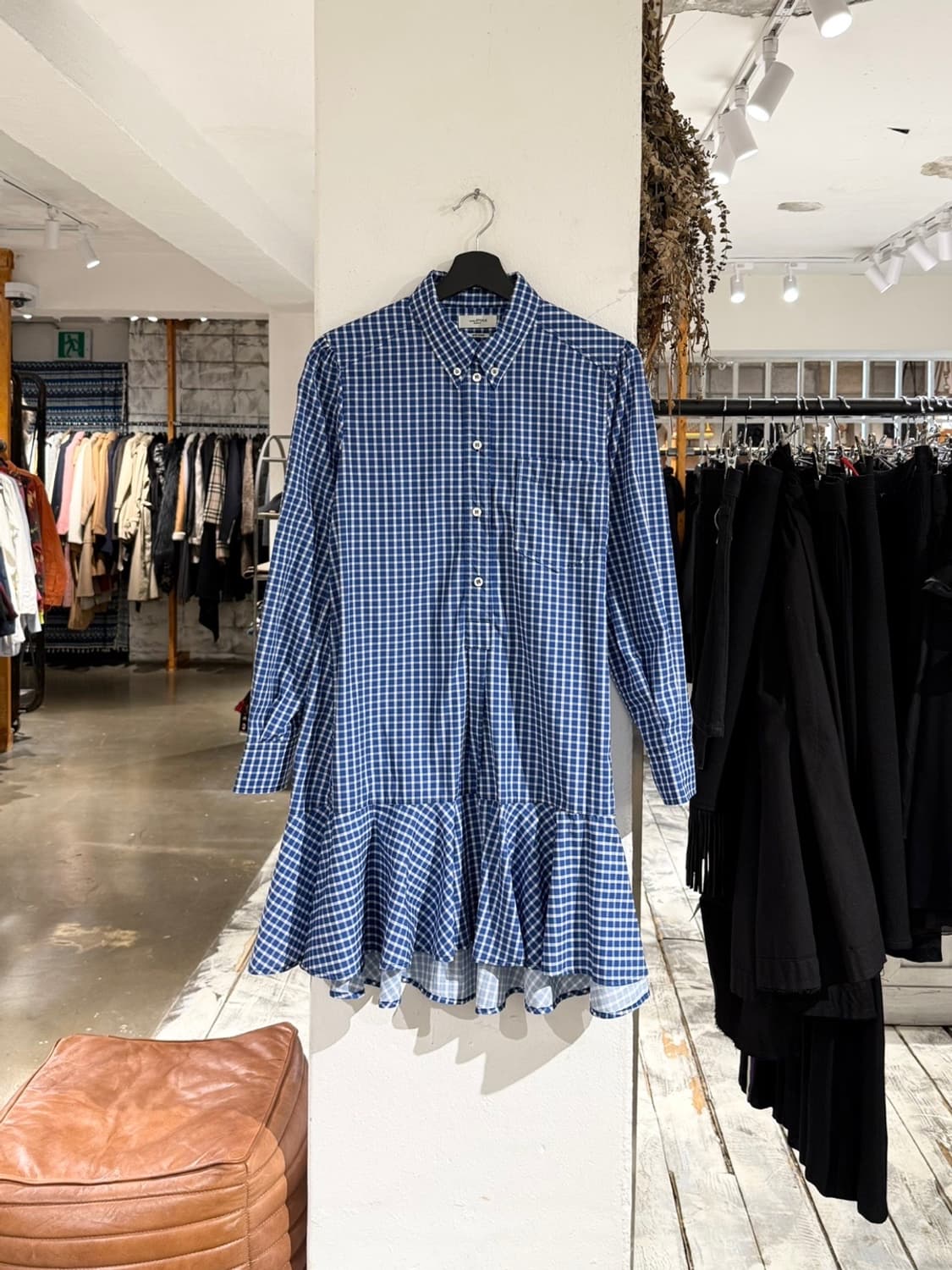 이자벨마랑 에뚜왈 블루 온드리아 셔츠 원피스 상품이미지1