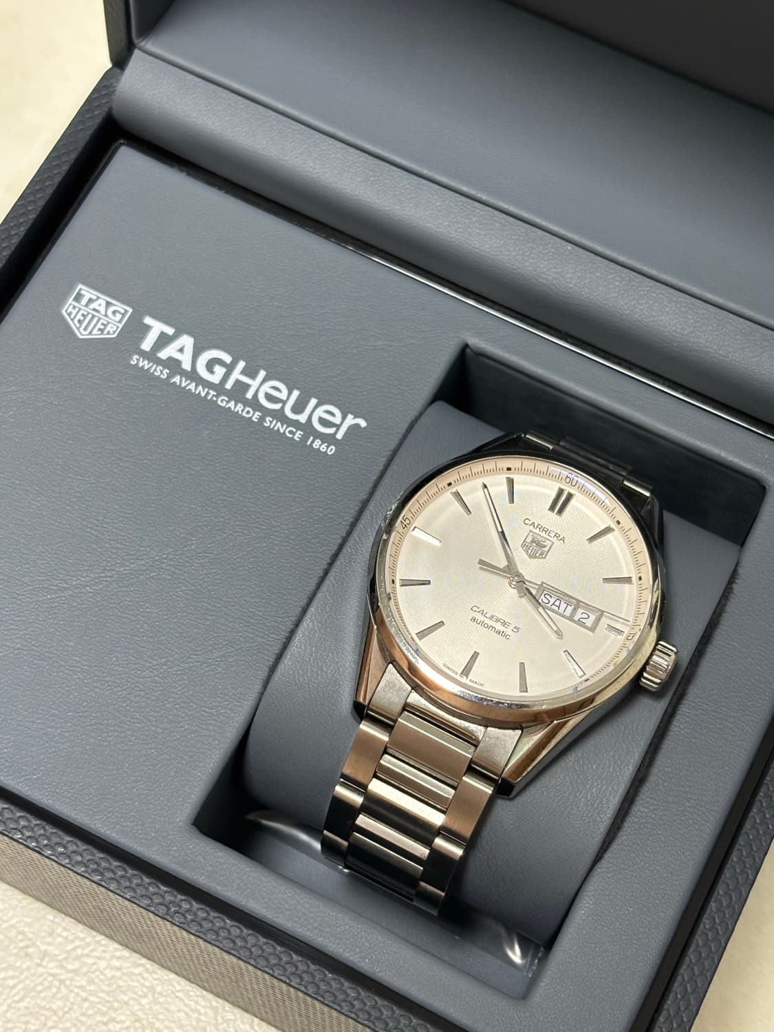 태그호이어 까레라 칼리버5 실버 41mm 상품이미지1