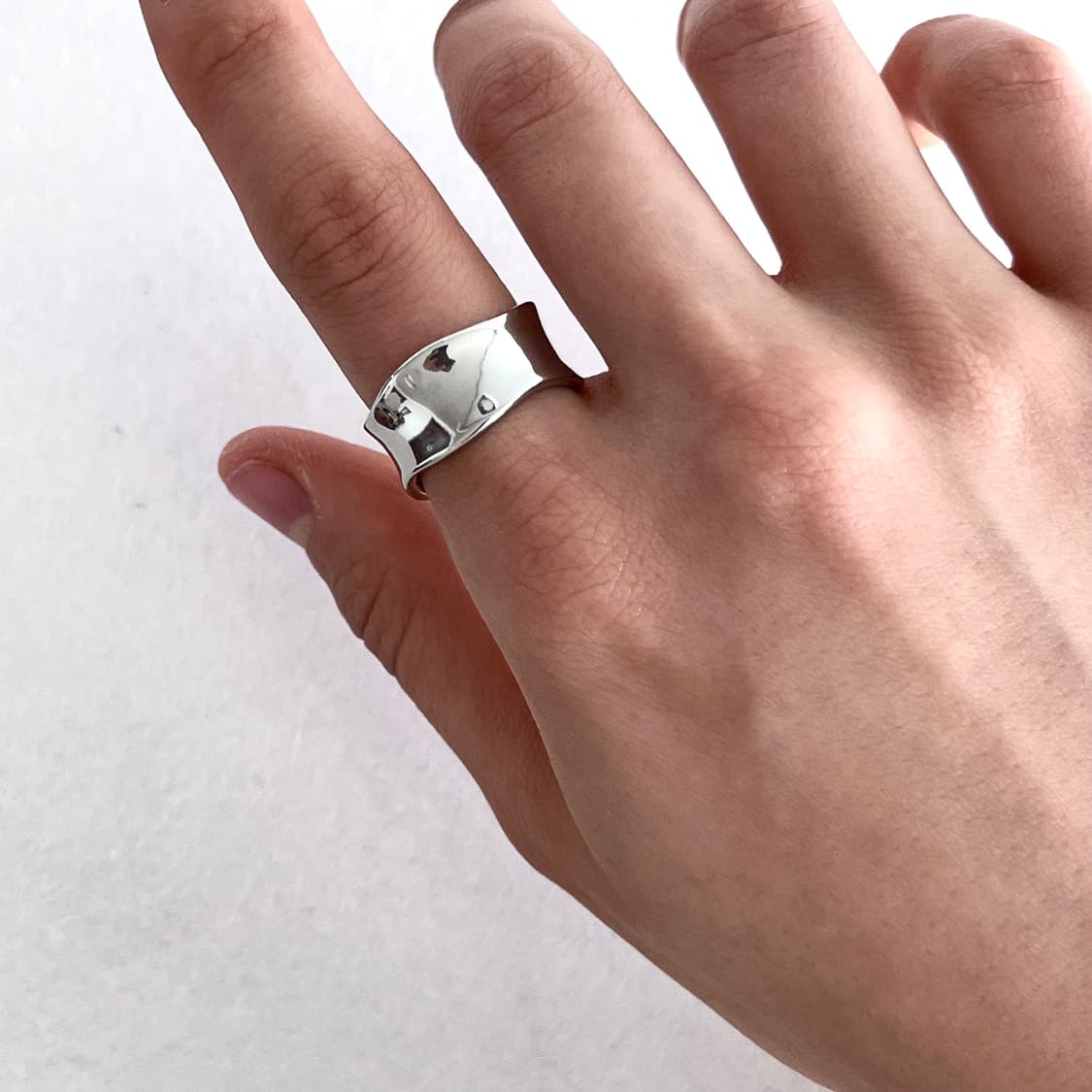 메탈 볼드 반지 상품이미지5