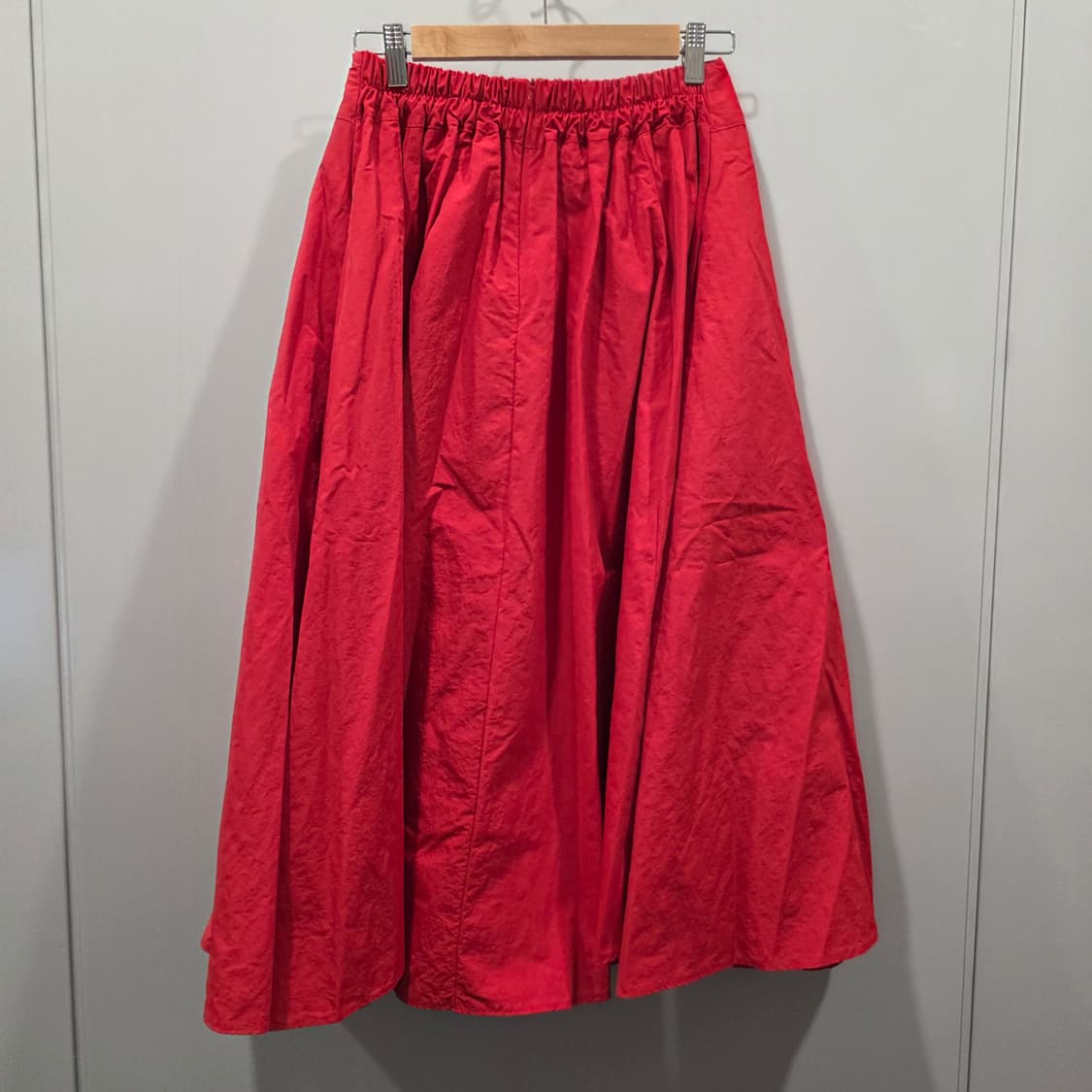 애시드 플라워 핀턱 플레어 롱 스커트 상품이미지2