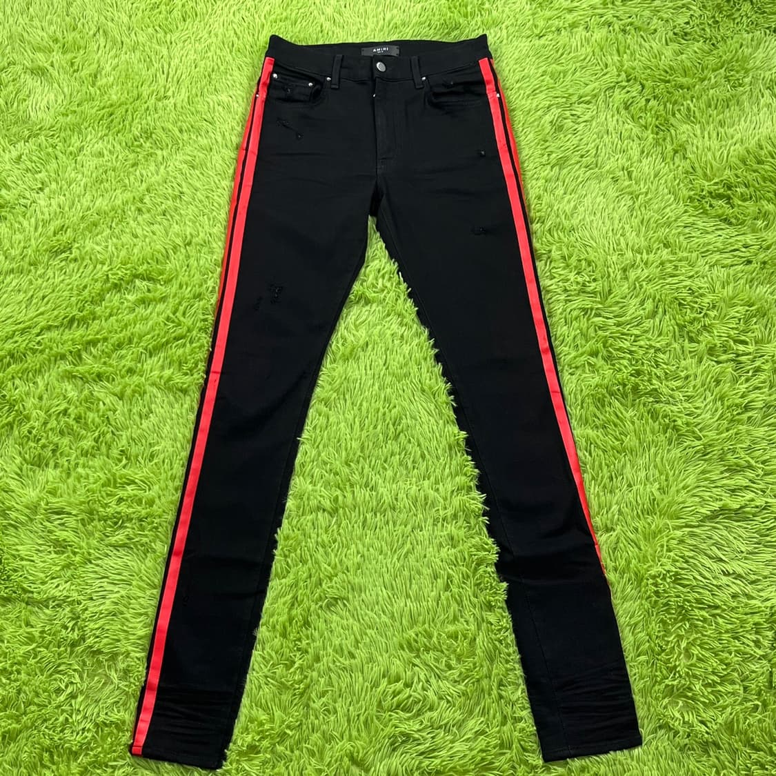 [30] AMIRI 아미리 사이드 스트라이프 진 레드 상품이미지2