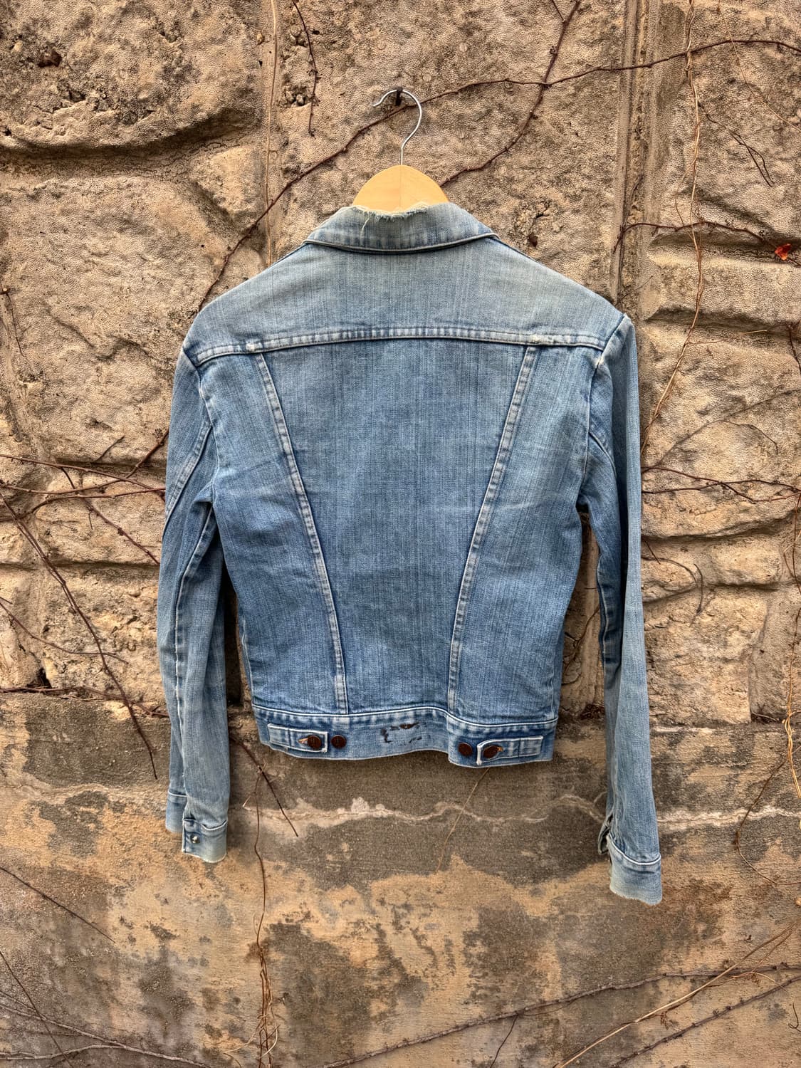 70~80s 랭글러 빈티지 웨스턴 워싱 데님 트러커 자켓 상품이미지2
