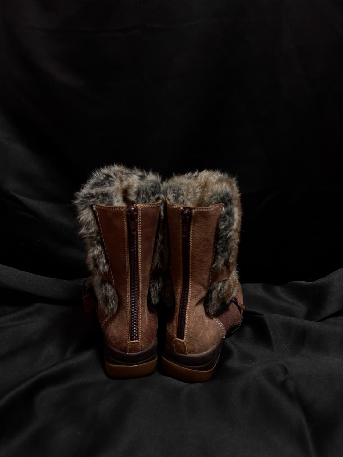 “Landrover” Brown Y2K Design Fur Boots 상품이미지6