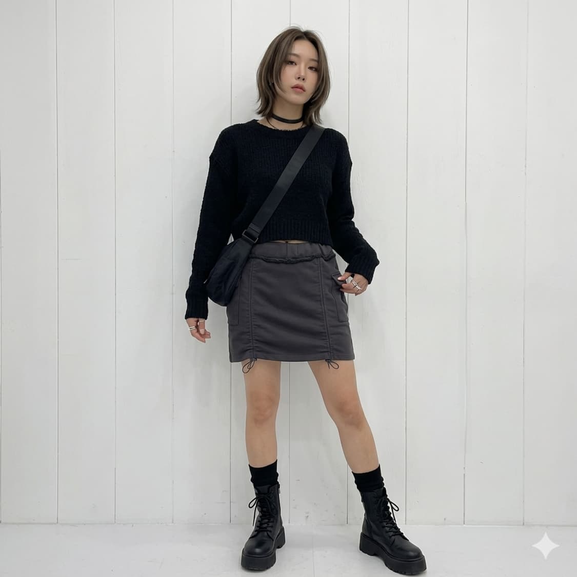 아반드레스 카고 치마바지 상품이미지1