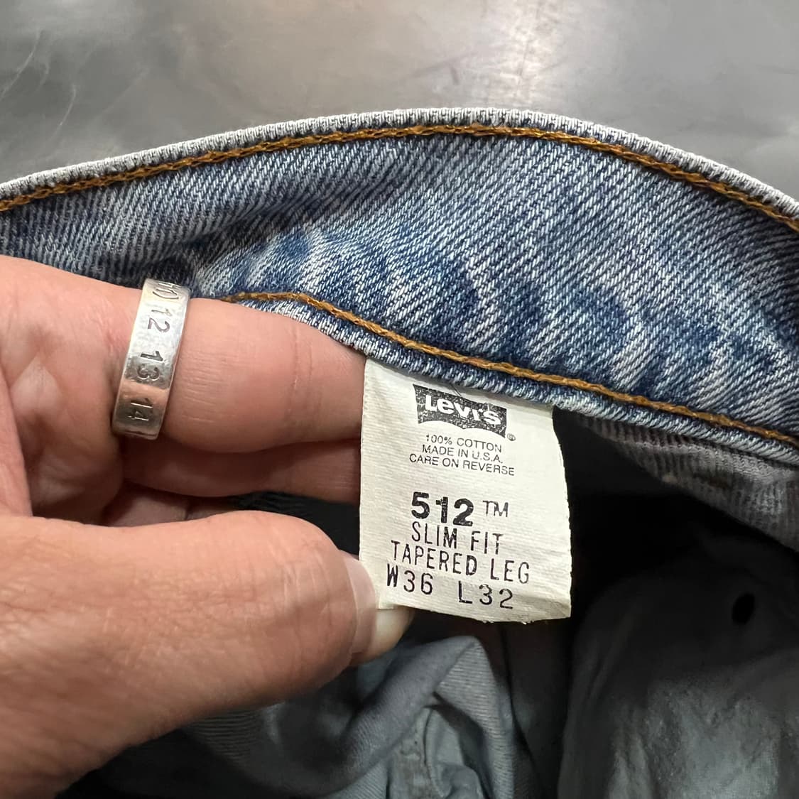  USA 리바이스 512 오렌지탭 데님 팬츠 y14752 상품이미지7