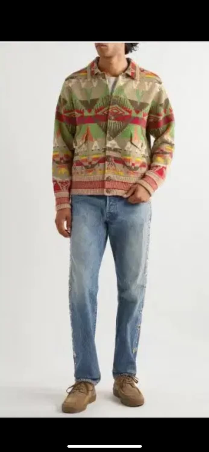 RRL 더블알엘 캐시미어 믹스드 네이티브 울 니트 자켓 XL 상품이미지3