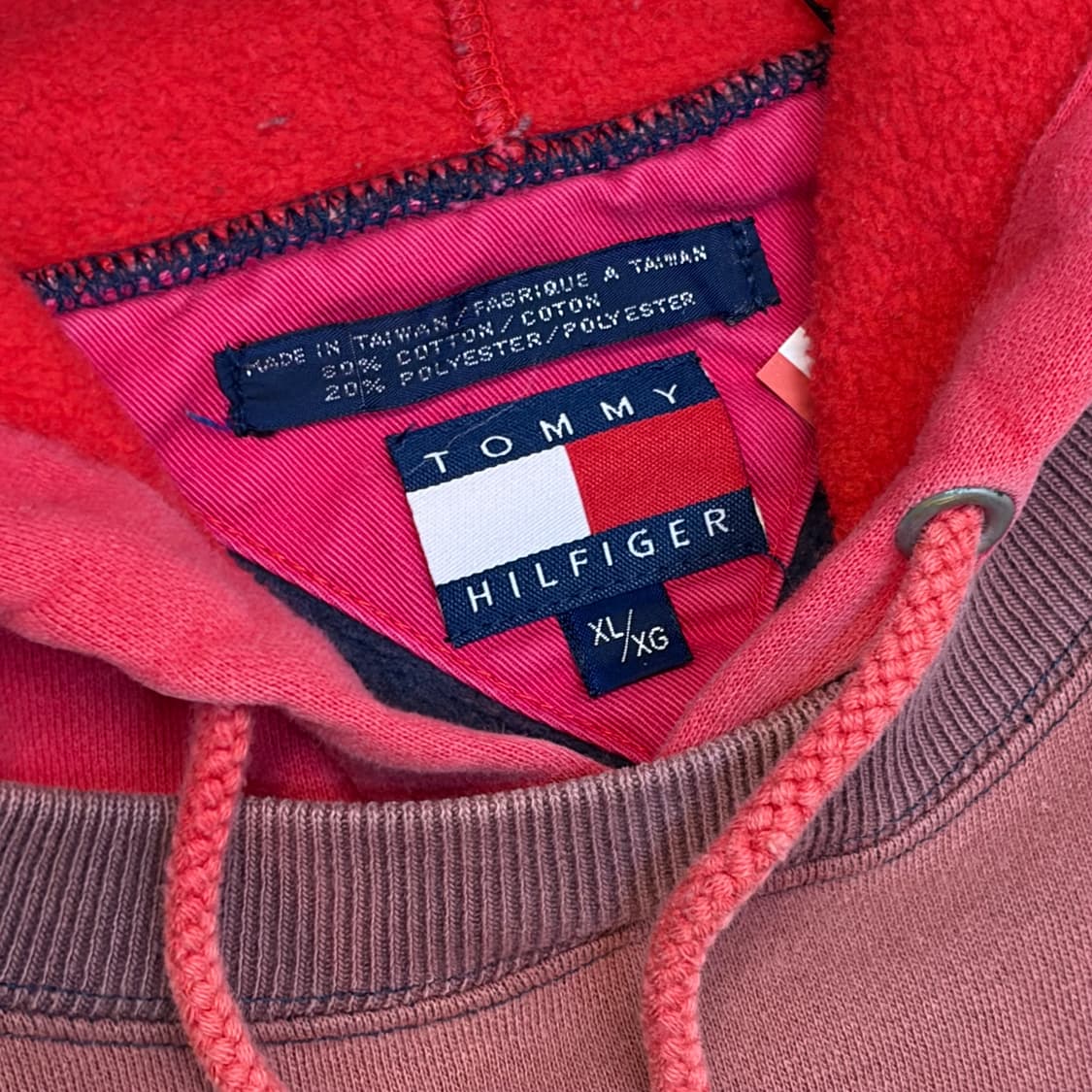 90s 미국 빈티지 타미힐피거 빅로고 후드티 상품이미지10