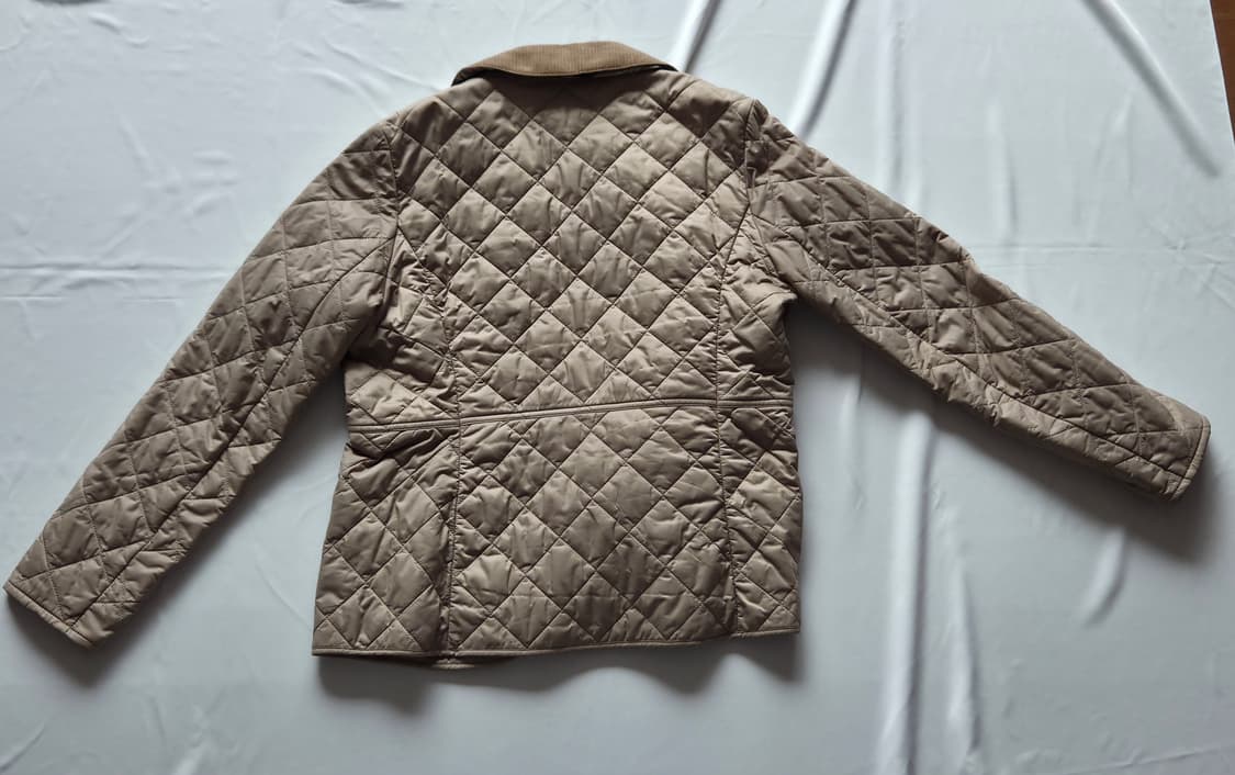 바버 퀼팅 자켓 베이지 UK 14 상품이미지2