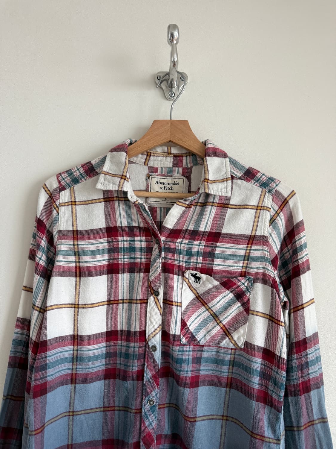 아베크롬비(Abercrombie & Fitch) 그라데이션 체크 셔츠 상품이미지2