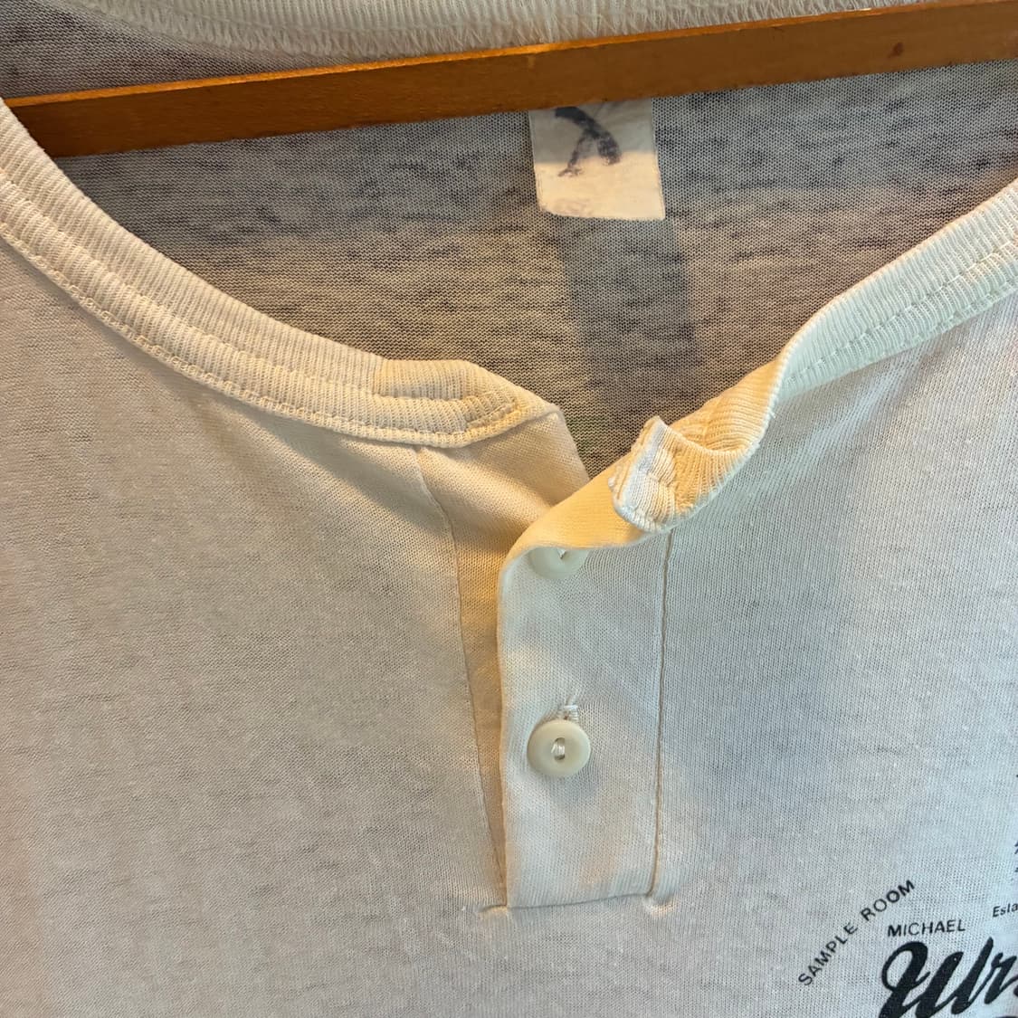 90’s Vintage Promo Henley Tee 상품이미지3
