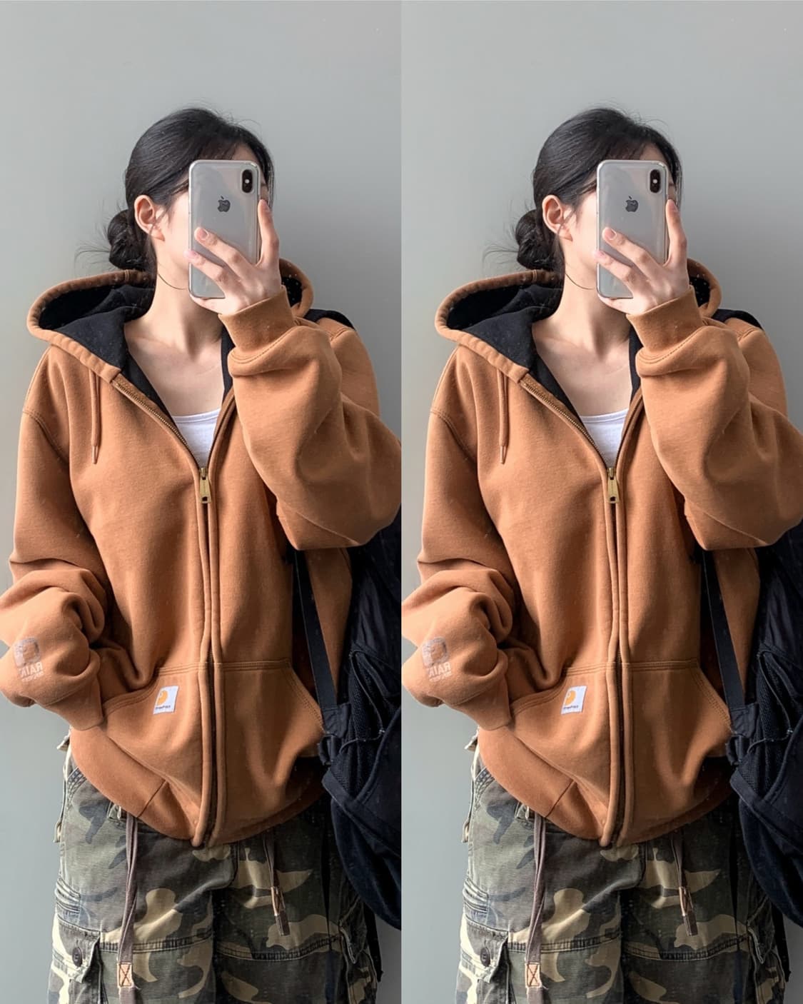 칼하트 써멀 후드집업 상품이미지1