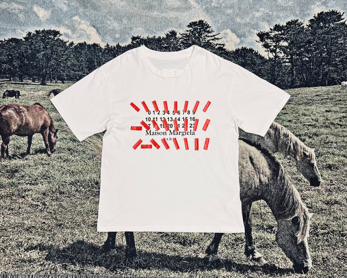 메종 마르지엘라 테이프 프린팅 티셔츠 상품이미지3
