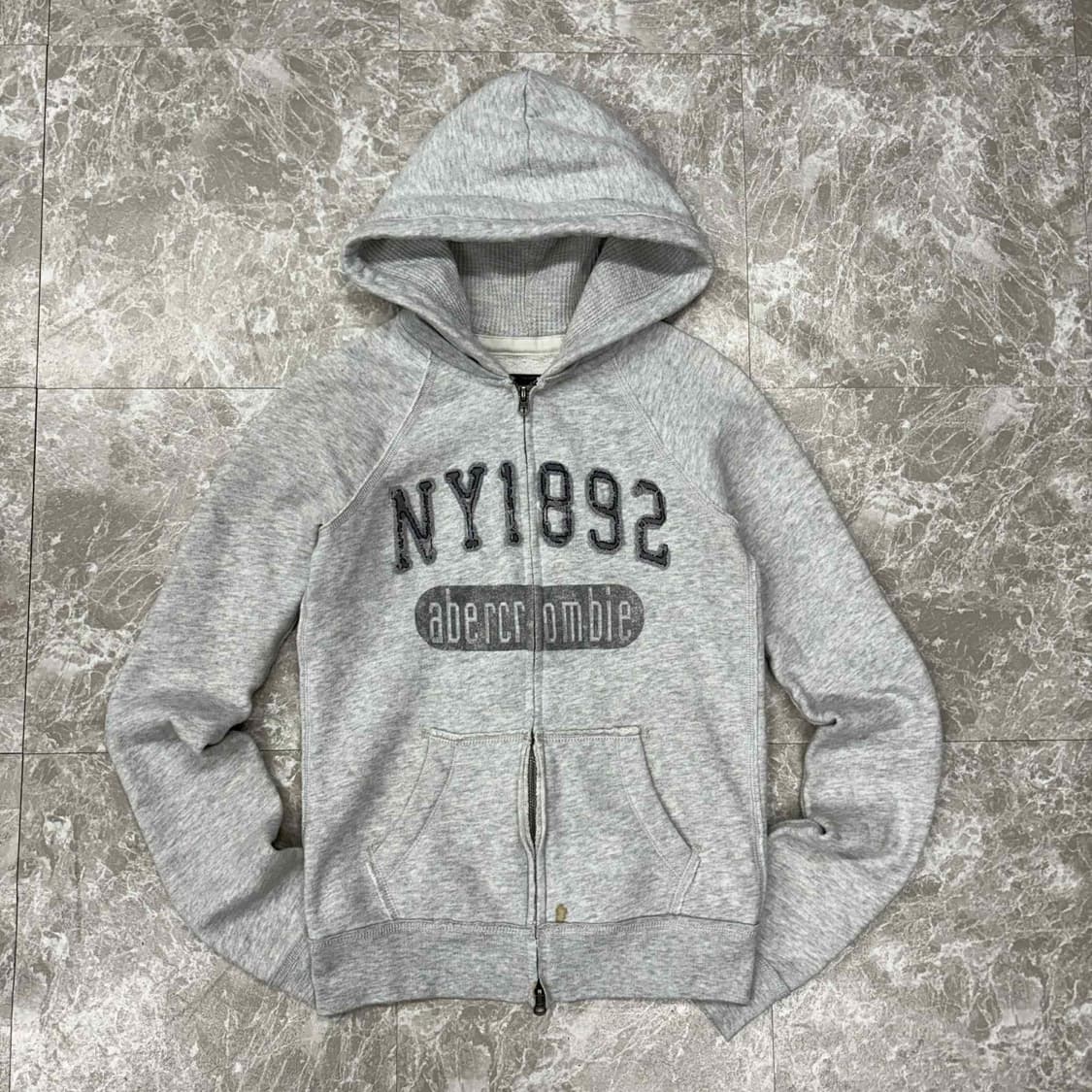 아베크롬비 y2k 여리핏 그레이 걸즈 후드집업 희귀져지(L) 상품이미지2
