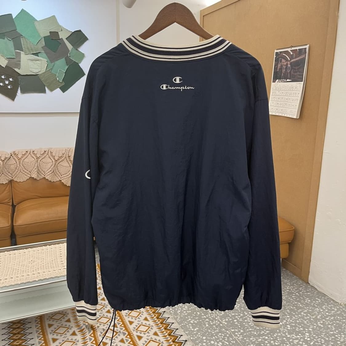 챔피온 90s 올드스쿨 일리노이주 오버핏 웜업 바람막이 C10669 상품이미지4