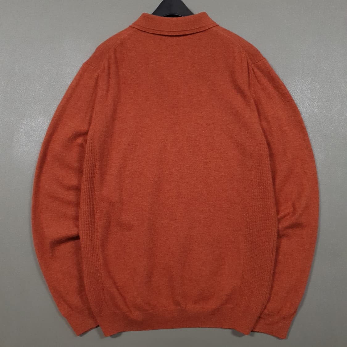 헨리코튼 신형 20FW 코튼 캐시미어 블렌드 폴로 니트 스웨터 오렌지 상품이미지10