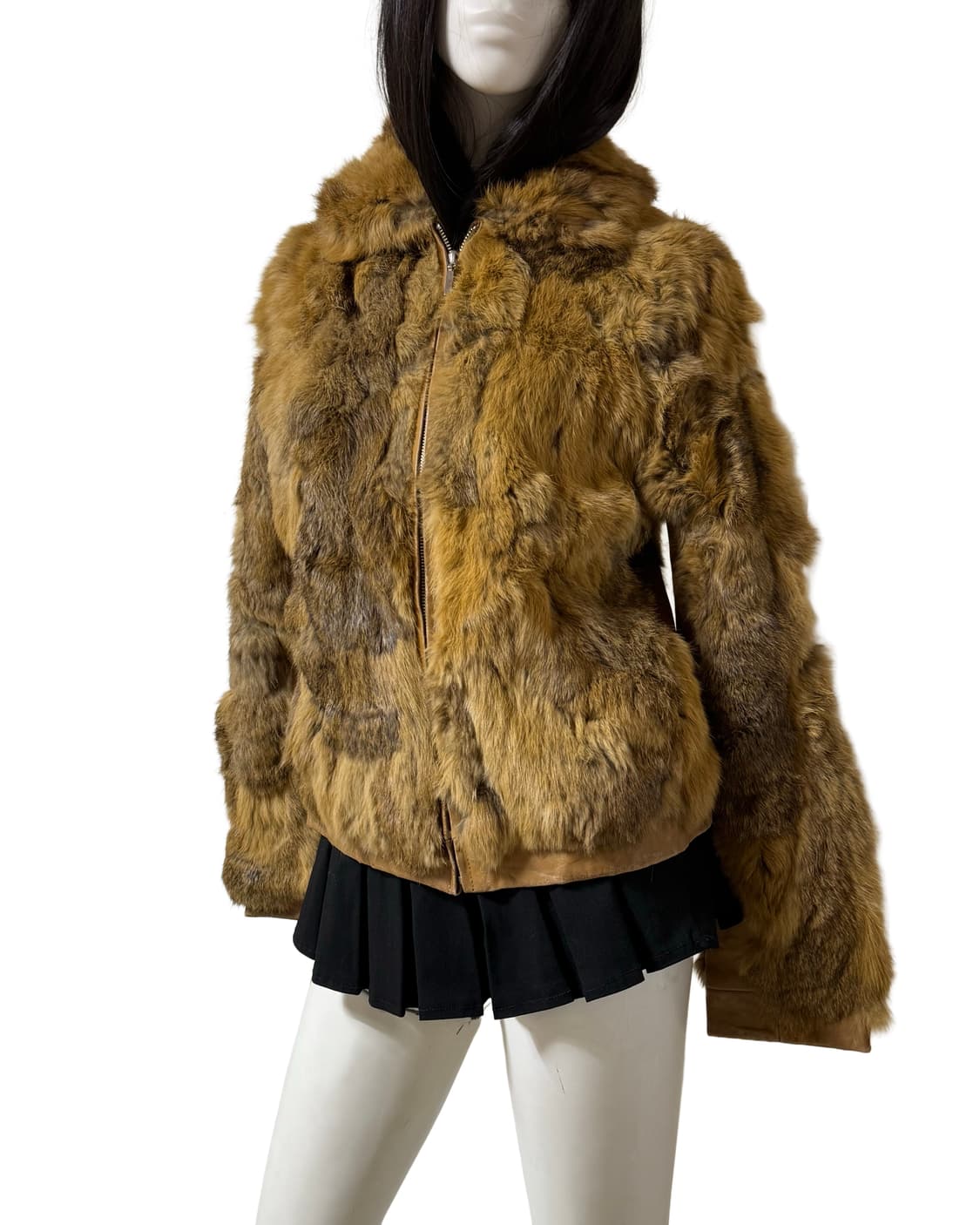 빈티지 리얼 레빗 퍼 양가죽 자켓 상품이미지2