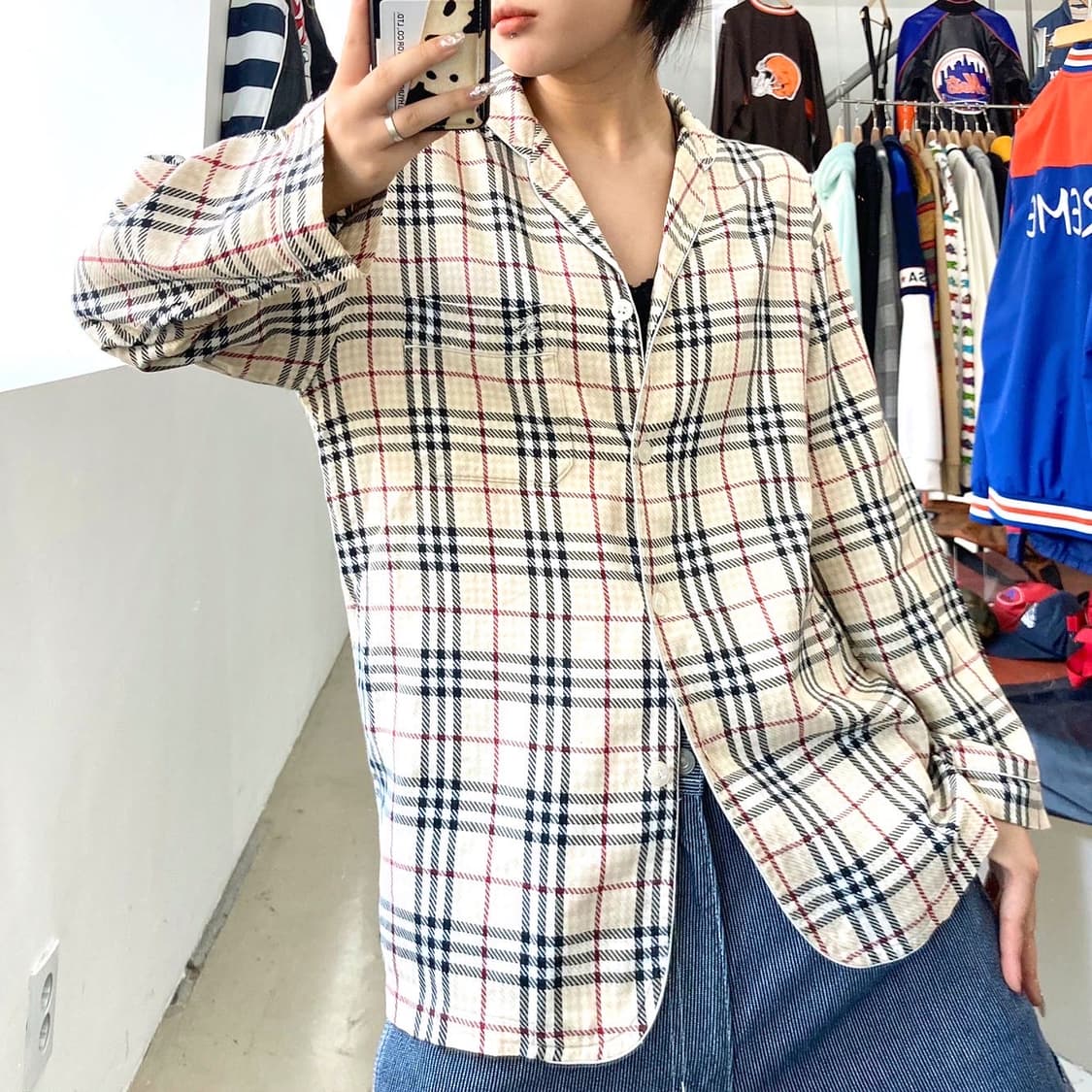 버버리 제팬 라인 오리지널 노바 체크 파자마 셔츠 상품이미지3