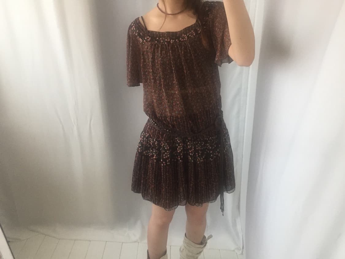 678. chiffon full warm flowers dress 상품이미지8