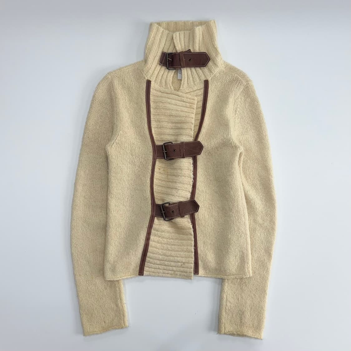 Armani exchange 아르마니 레더 버클 가디건  상품이미지3