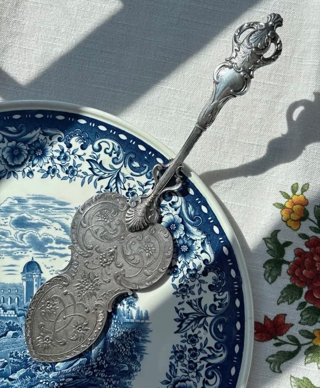 앤틱 실버플레이트 쉘 케이크 서버 상품이미지4