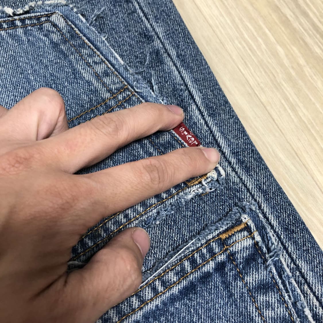 (30) 리바이스 Levi's 영국제 리워크 590 스트레이트 데님 상품이미지4