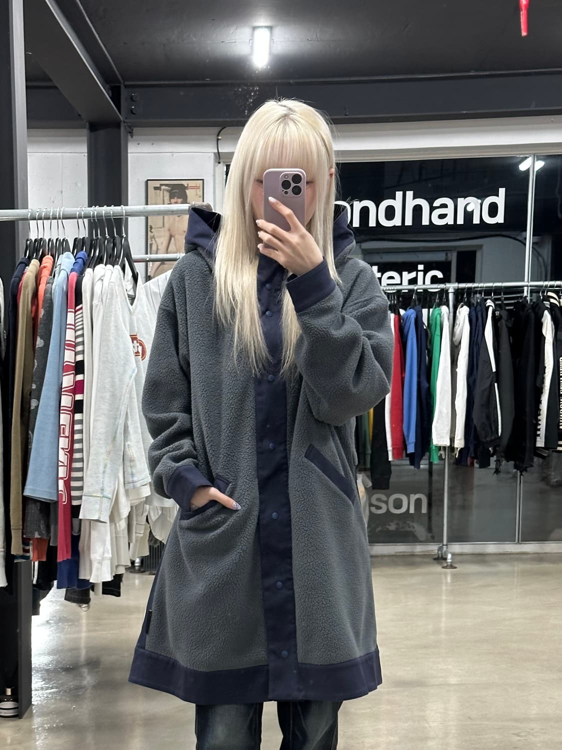 히스테릭글래머 롱 플리스 점퍼 상품이미지1