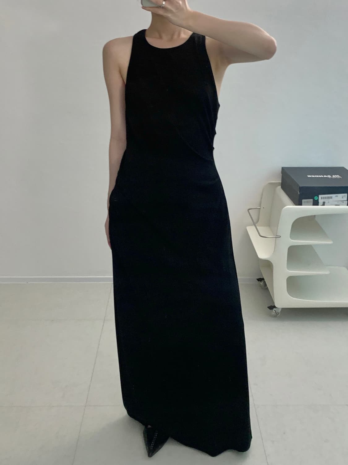 Knotted Draped Maxi Dress 상품이미지2