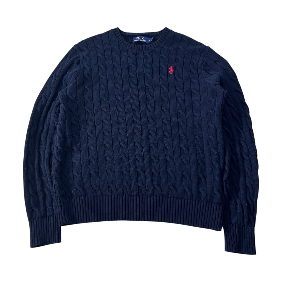 95 폴로랄프로렌 네이비 꽈배기 니트 상품이미지1