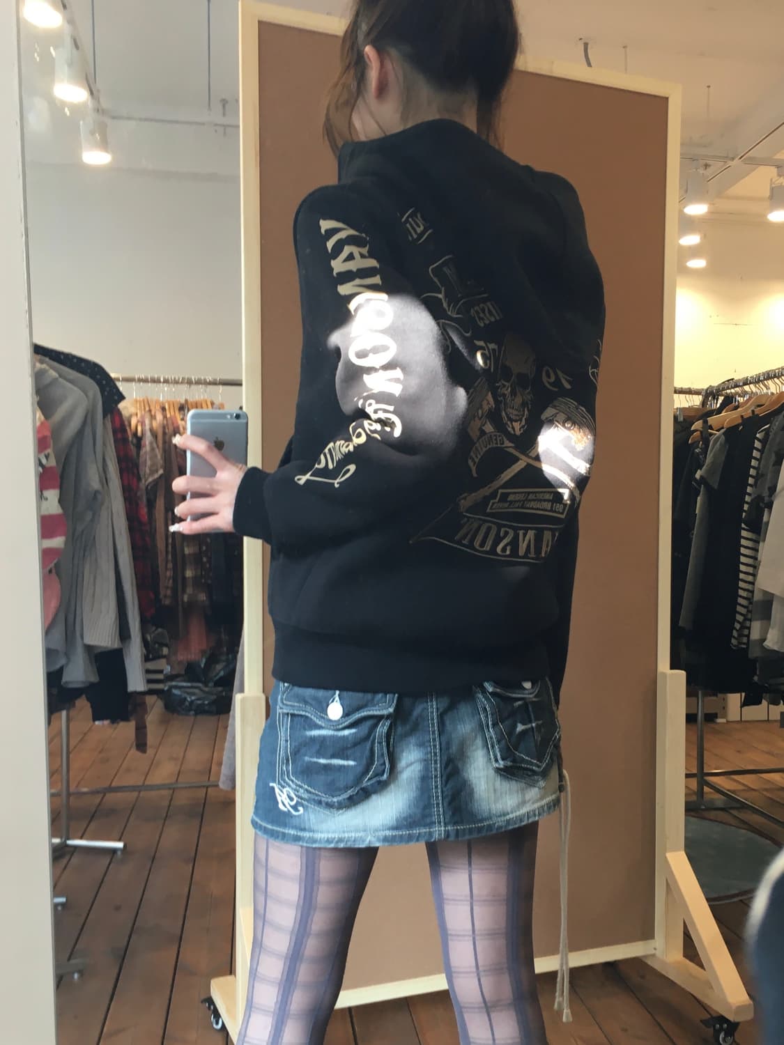 밴슨 레오파드 레이어드 후드집업 상품이미지3