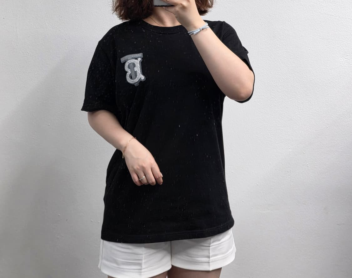 [프립]버버리 반팔 티셔츠 블랙 상품이미지1