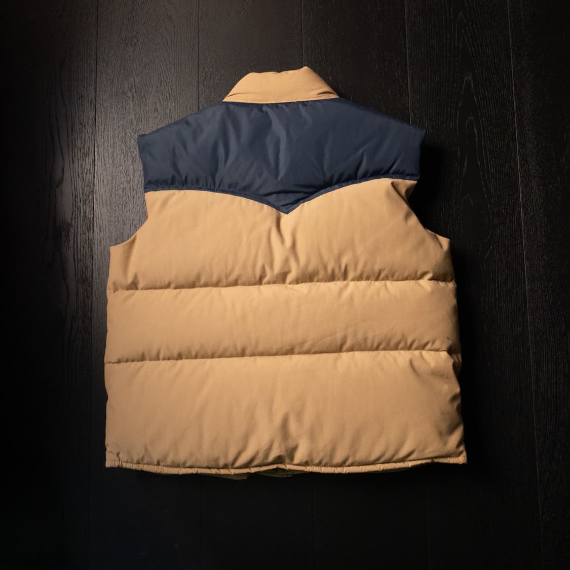 70-80s William Barry 3-Tone Down Vest /L 상품이미지5