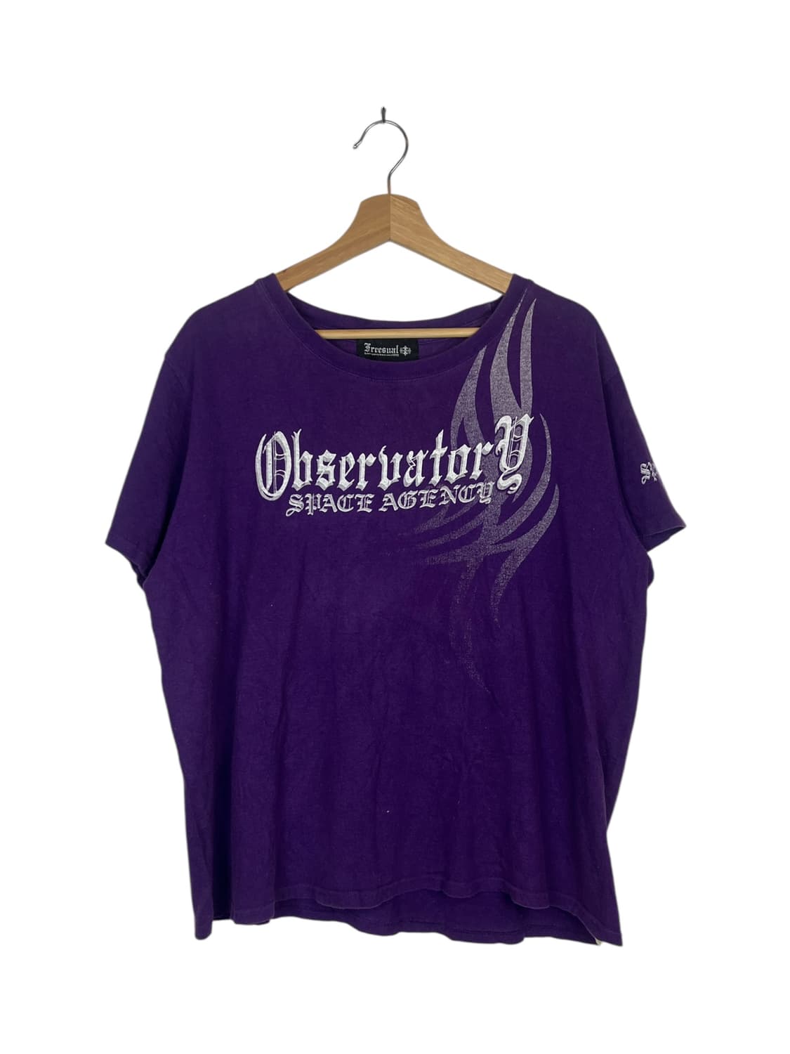 Freesual 퍼플 프린팅 반팔 티셔츠 LL 상품이미지1