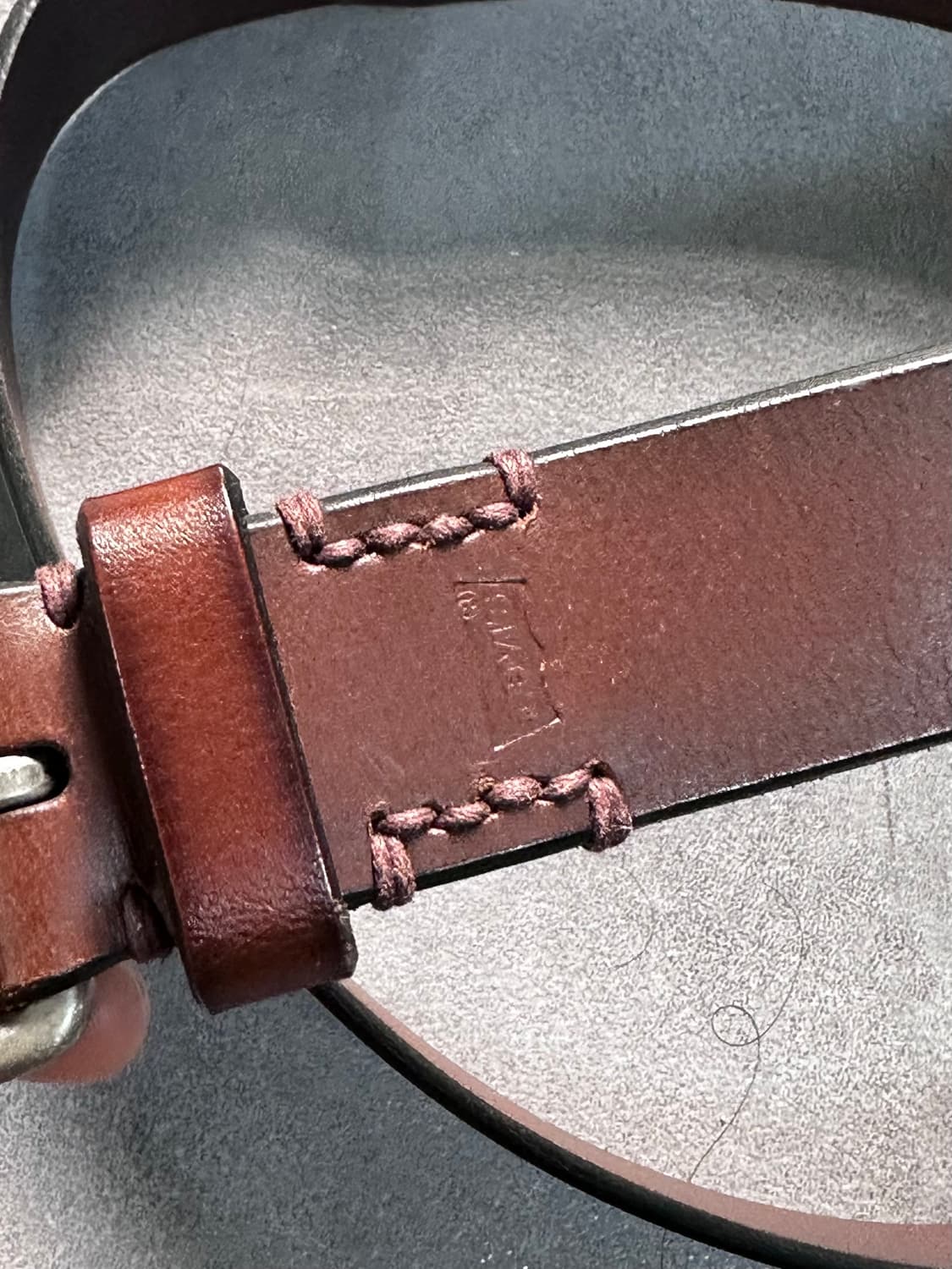 리바이스 브라운 레더 벨트 (vac.02) 상품이미지3