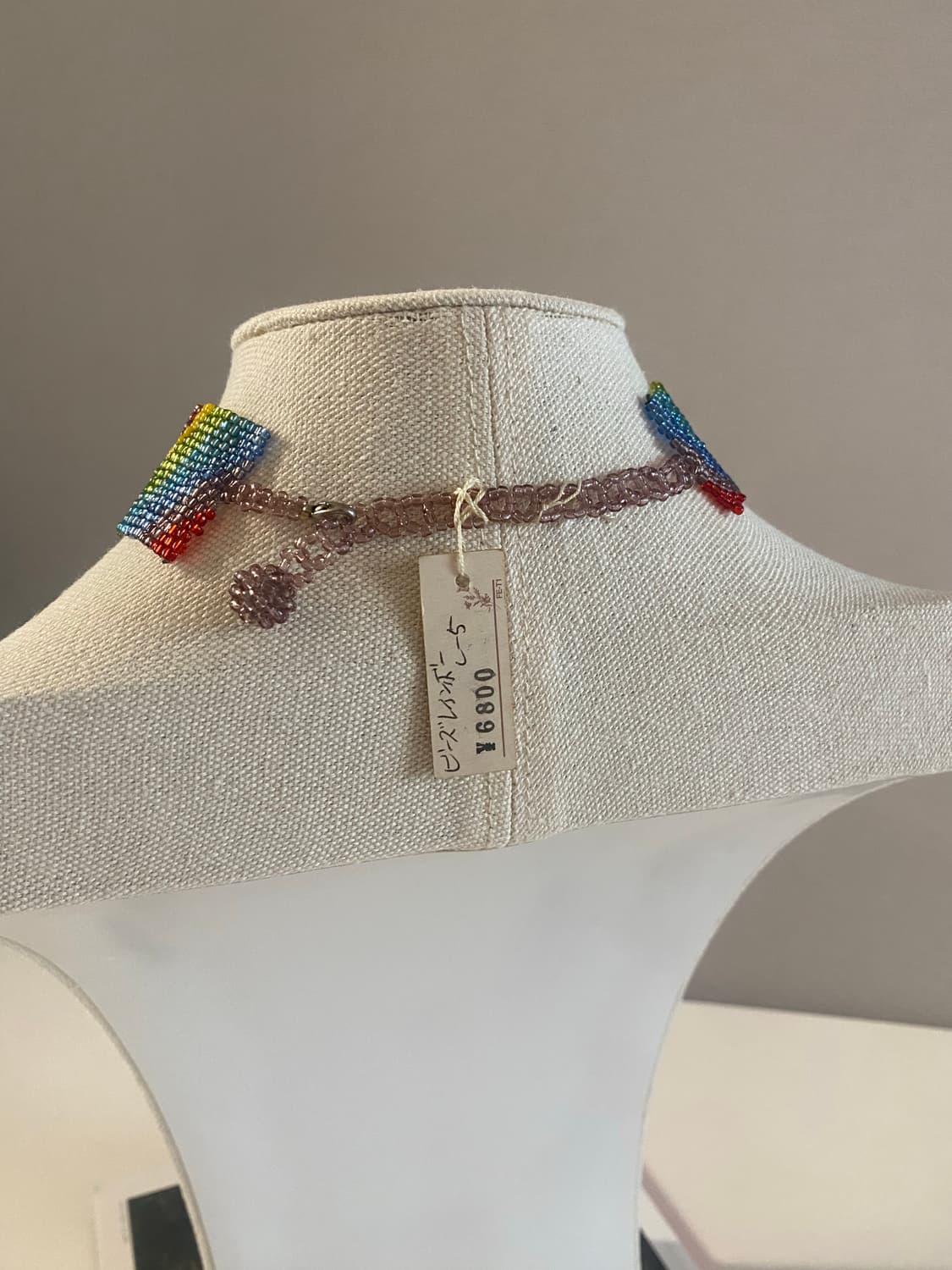 일본수입 레인보우 비즈 초커 목걸이 상품이미지4