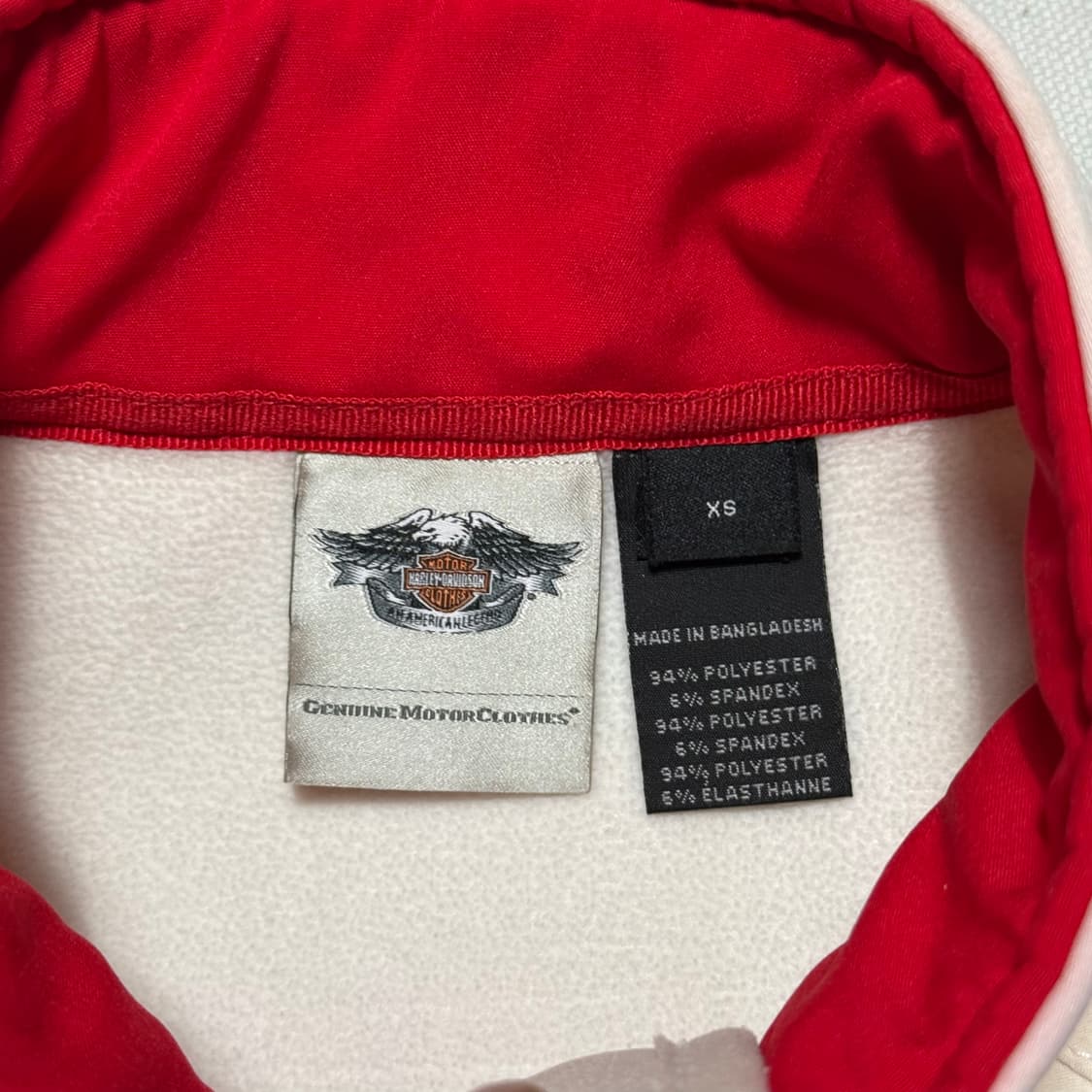 XS 할리데이비슨 여성용 빅 레터링 로고 레이싱 집업 자켓 상품이미지4