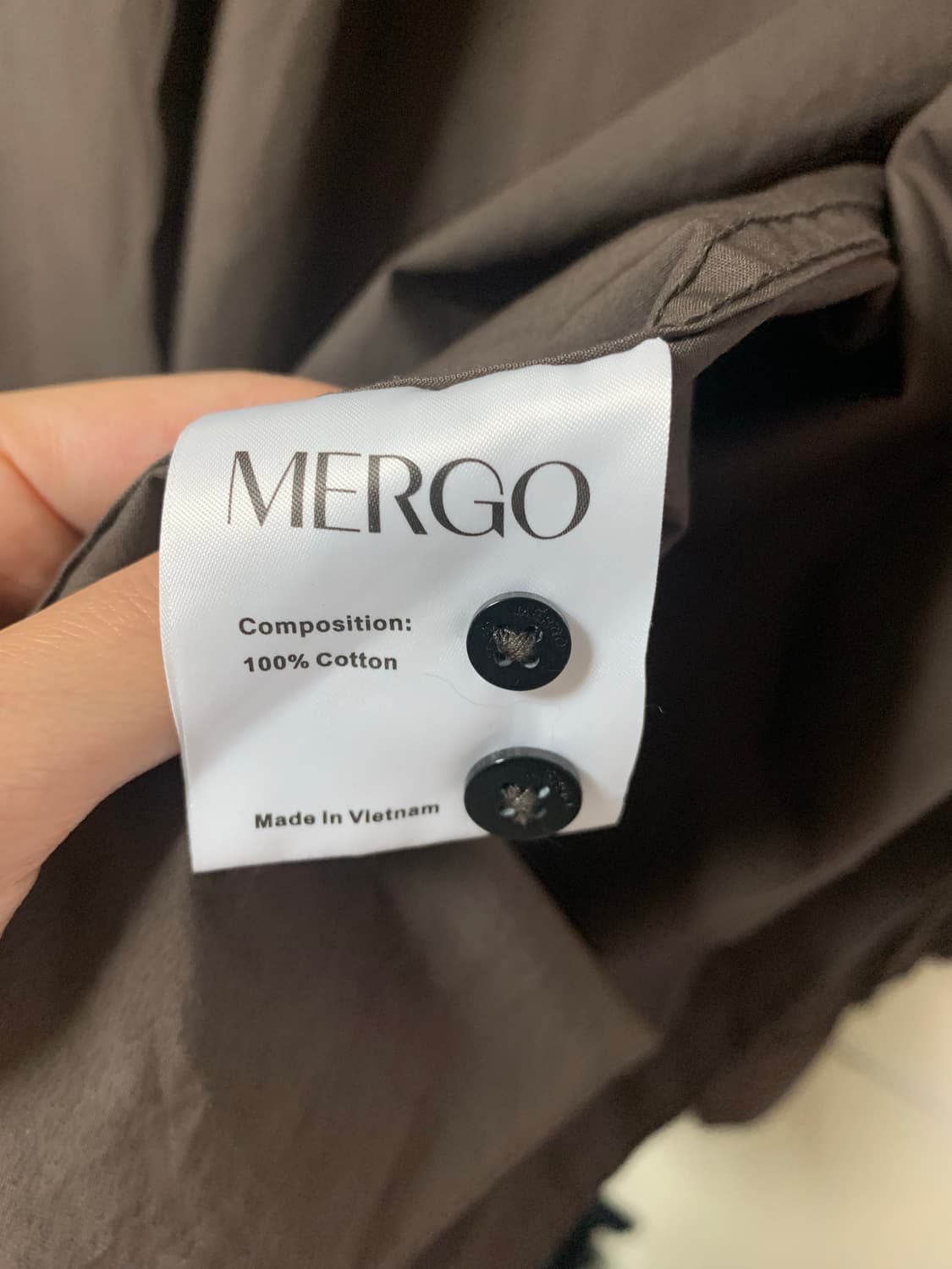 메르고 Mergo 코튼 셔츠 L 상품이미지4