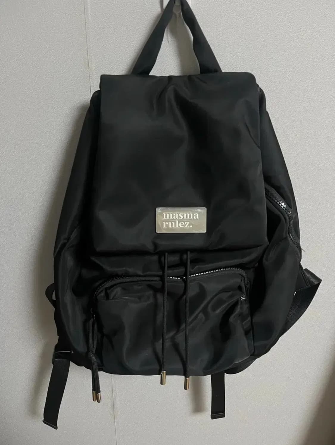 304Small nylon draw flap backpack 마스마룰즈 상품이미지1