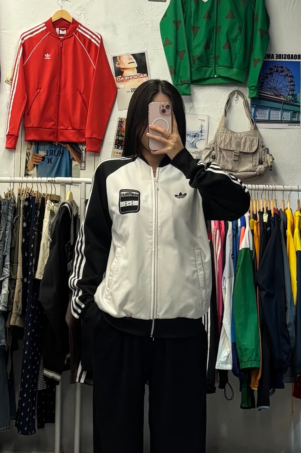 아디다스 온두라스 흰검 트랙탑 져지 L 상품이미지1