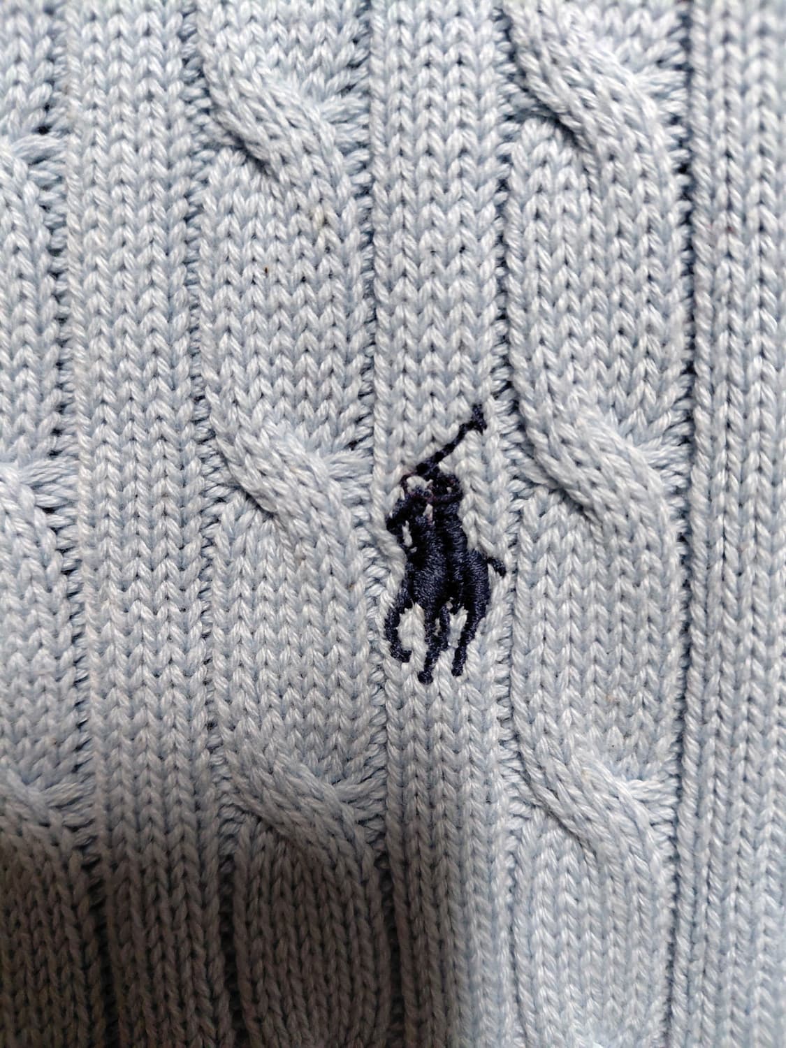 [폴로 랄프로렌]면 케이블 브이넥 니트 베스트(조끼)100사이즈 상품이미지5