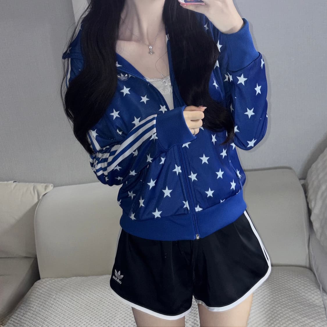 아디다스 제레미스캇 별 스타 패턴 져지 트랙탑 m정도 상품이미지1