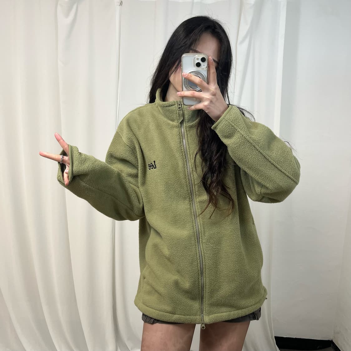 LEE Olive Green Fleece Jacket 상품이미지2