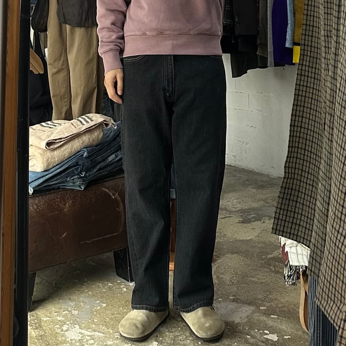 (착용컷) BIG JOHN SP102 데님 팬츠 (남성용 31.5) 상품이미지4