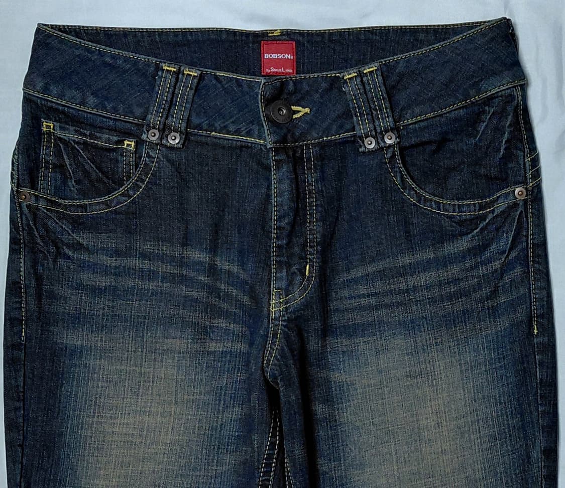 [BOBSON x SMILE LAND] 빈티지 워싱 신치백 부츠컷 데님 상품이미지3