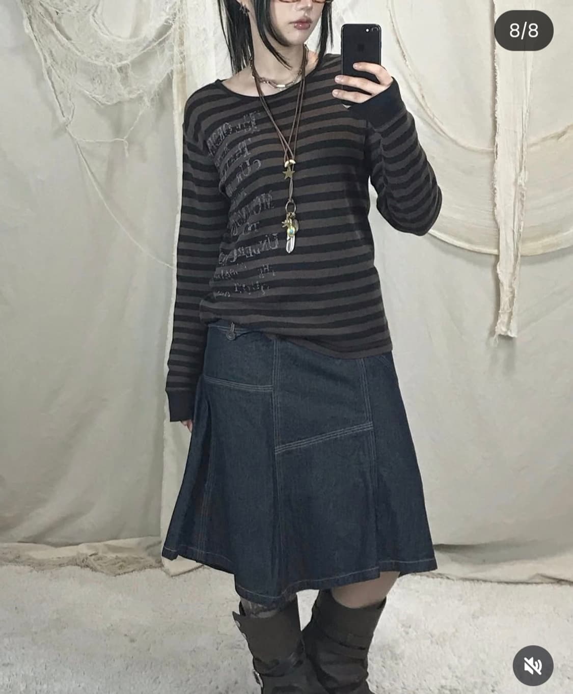 KIRU키루  빈티지 세트(그런지,모리,페어리,도쿄,초코,카키,야상세트) 상품이미지8